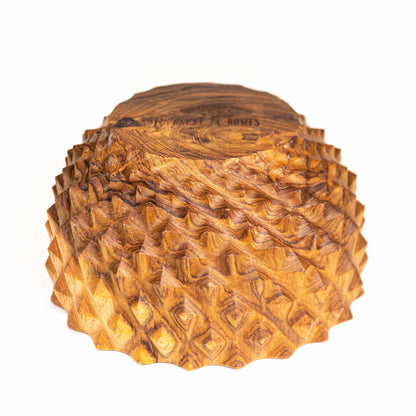 Pineapple Teak Wood Bowl