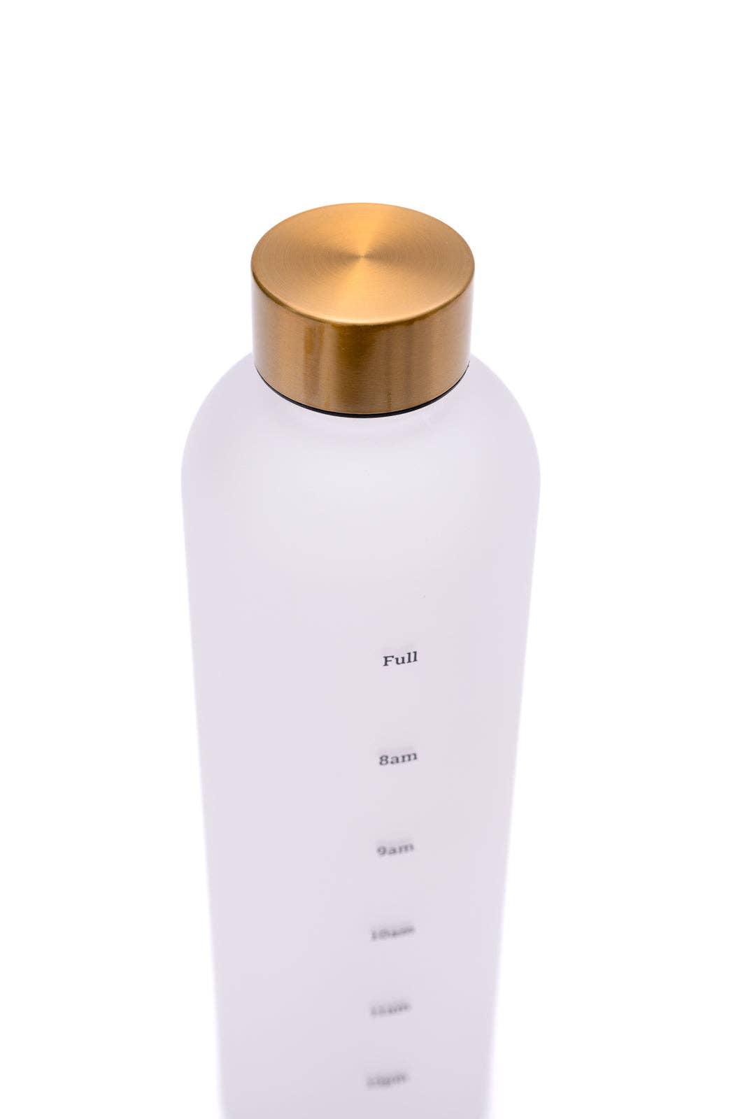 Sippin' Pretty 32 oz Translucent Water Bottle | White & Gold