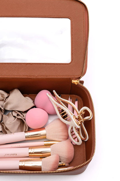 PU Leather Travel Cosmetic Case