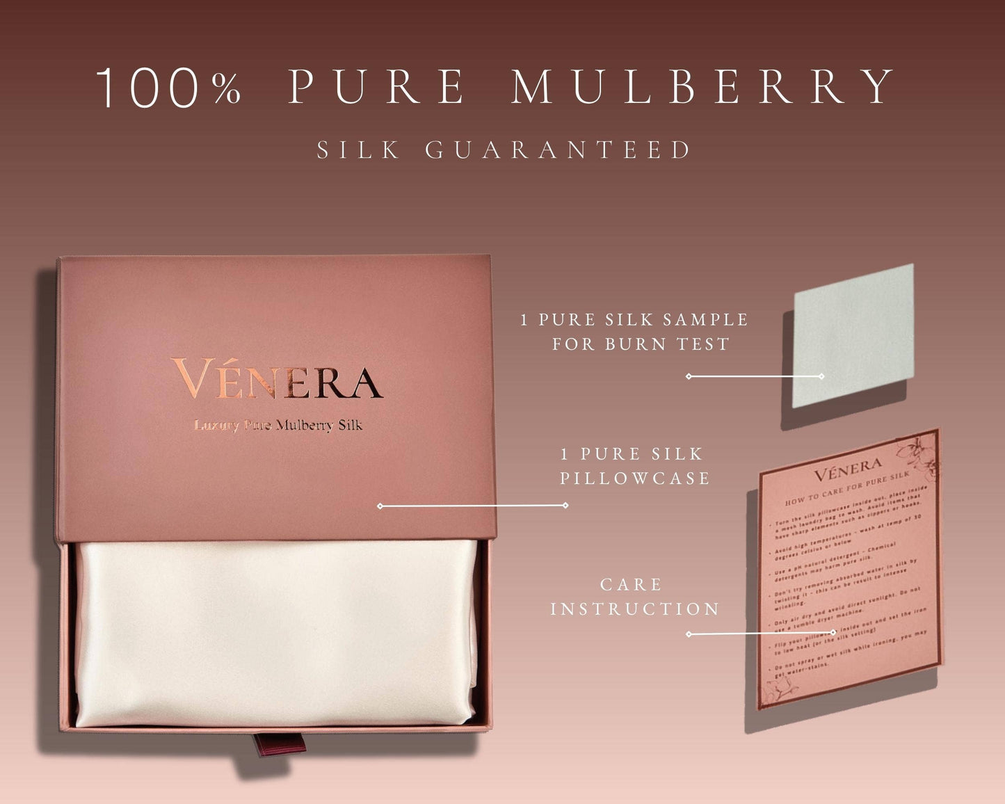 100% Organic Pure Silk Pillowcase